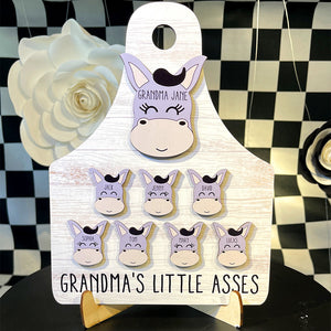 Personalized Gifts For Grandma Wood Sign Grandma's Little Asses 031qhtn150324 - Wood Signs - GoDuckee
