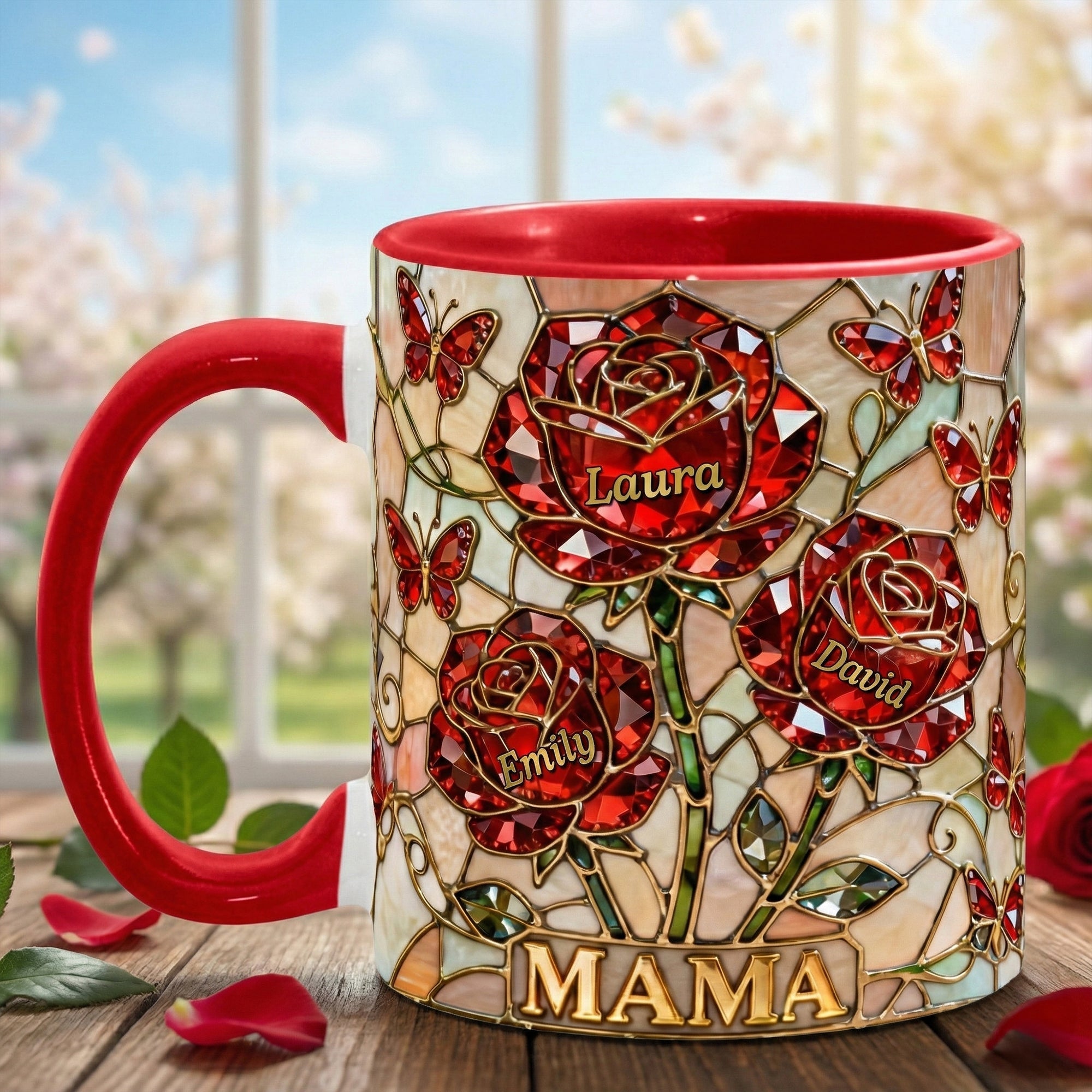 Roses Mom And Kids Coffee Accent Mug 03HYQN050226