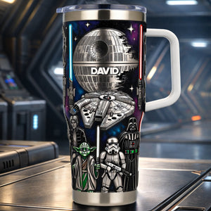 Futuristic Space Warrior Tumbler - Personalized Gifts 03ohlu050326