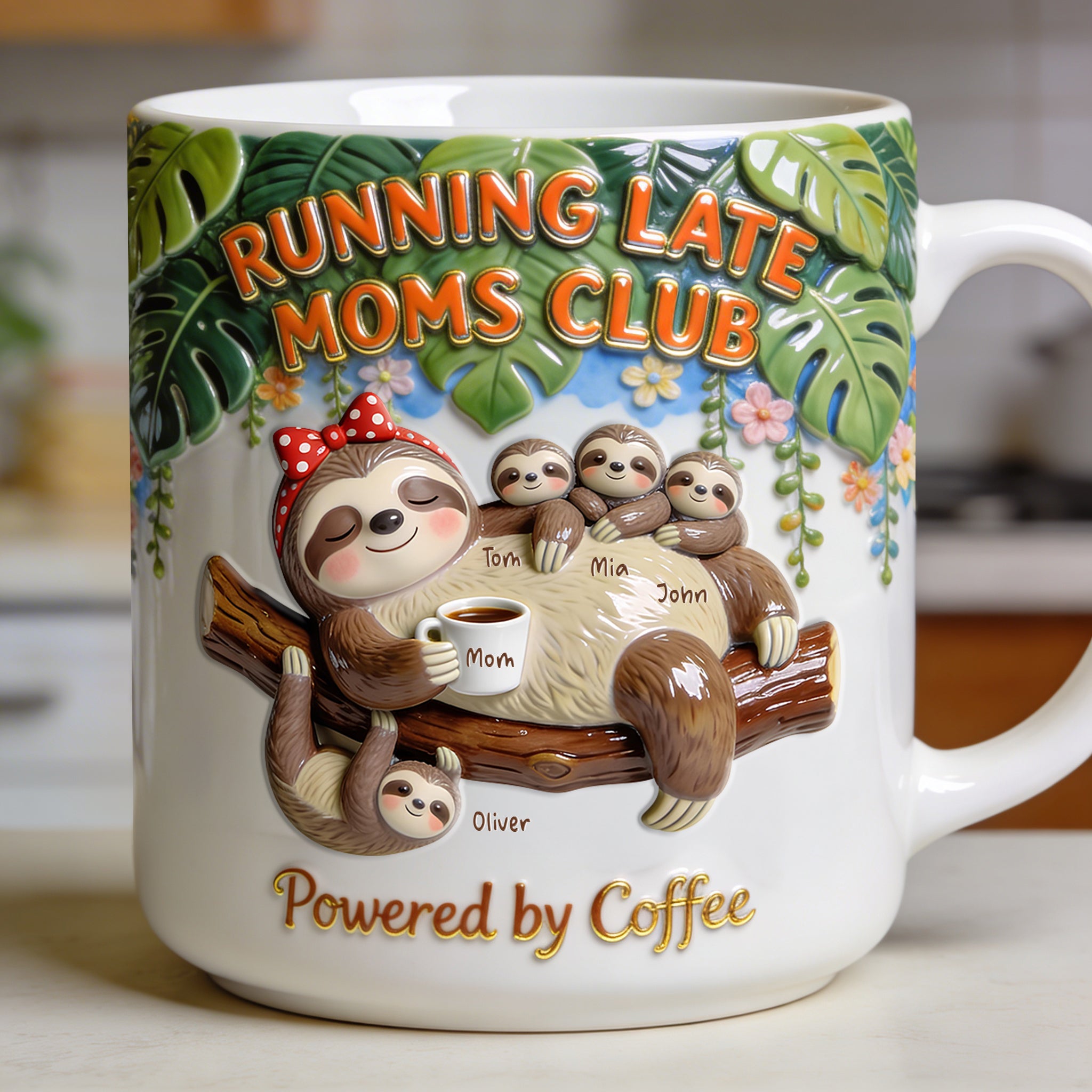 Chill Sloth Mom Coffee Mug - Personalized Gifts For Mom 04pgdt140326