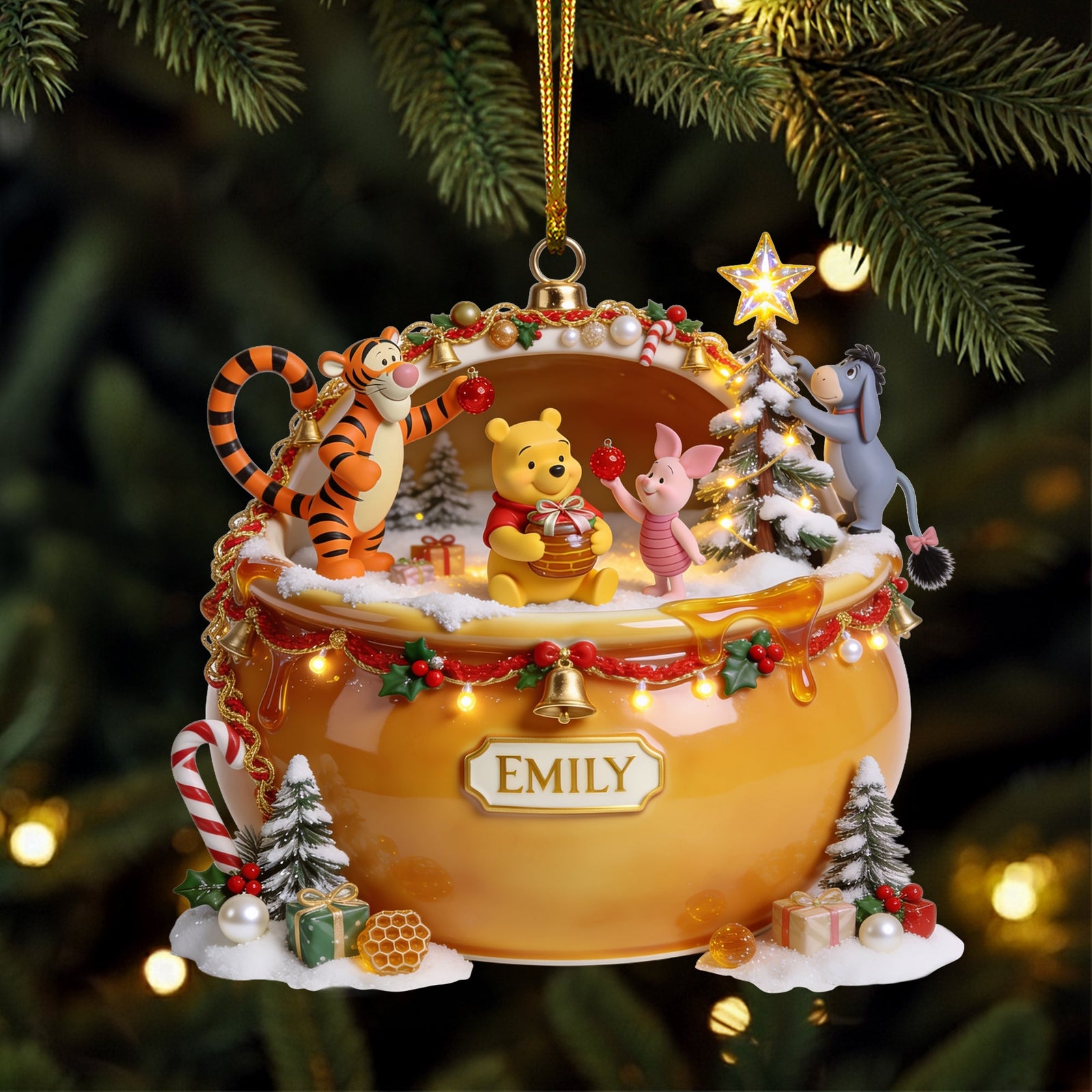 Sweet Holiday Acrylic Ornament - Personalized Gifts For Christmas 02halu140826