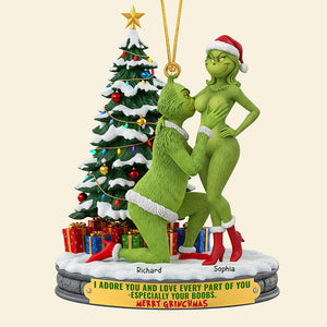Spicy Twist Couple Ornament - Personalized Christmas Gifts For Couples 03OHQN160925-Homacus