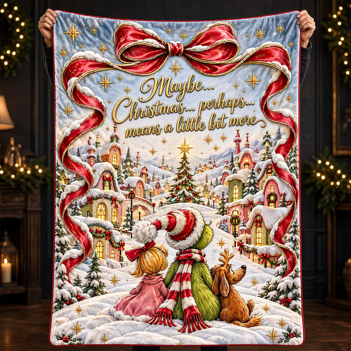 Shining Christmas Blanket - Personalized Christmas Gifts 03padt061026