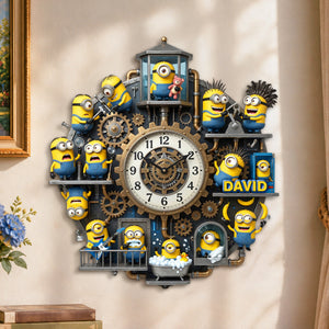 Banana Buddies Acrylic Hanging Wall Clock - Personalized Gifts 06tydh180726