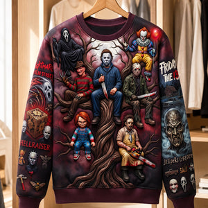 Midnight Slasher 3D Shirt - Personalized Gifts For Horror Lovers 01tydt110826