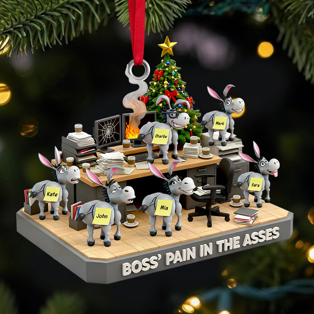 Boss’s Donkey Squad Christmas Ornament Personalized Gifts 02QHDT221025