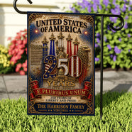 America 250th Anniversary Garden Flag - Personalized Gifts For Patriots 04paqn290526 - Garden Flag - GoDuckee
