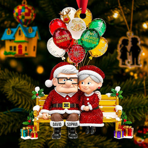 Romantic Couple Christmas Ornament - Personalized Gifts 03TGDT110825