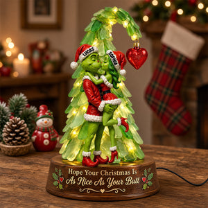 Funny Kissing Couple Acrylic Light Box - Personalized Christmas Gifts 04natn090926