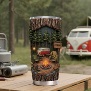 Campfire Adventure 20oz Tumbler - Personalized Gift For Camping Lovers 05KILU301225