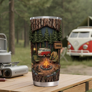 Campfire Adventure 20oz Tumbler - Personalized Gift For Camping Lovers 05KILU301225