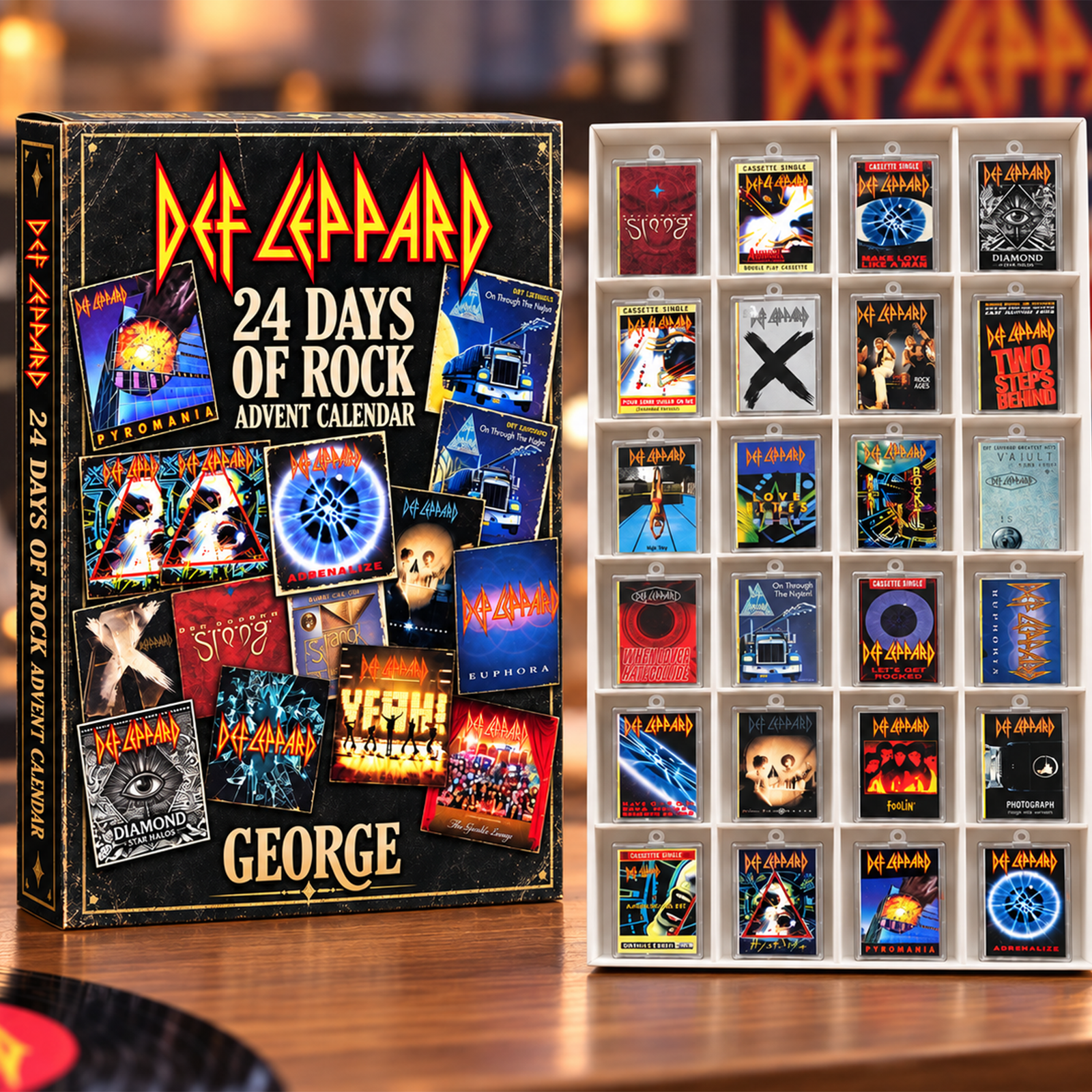 Def Leppard Blind Box - Personalized Gifts For Rockband Fans Christmas Advent Calendar Blind Box 02HUQN271026