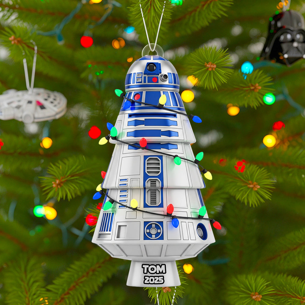 Spaceship Tree Ornament Christmas Personalized Gifts For Fans 02HYDT040925