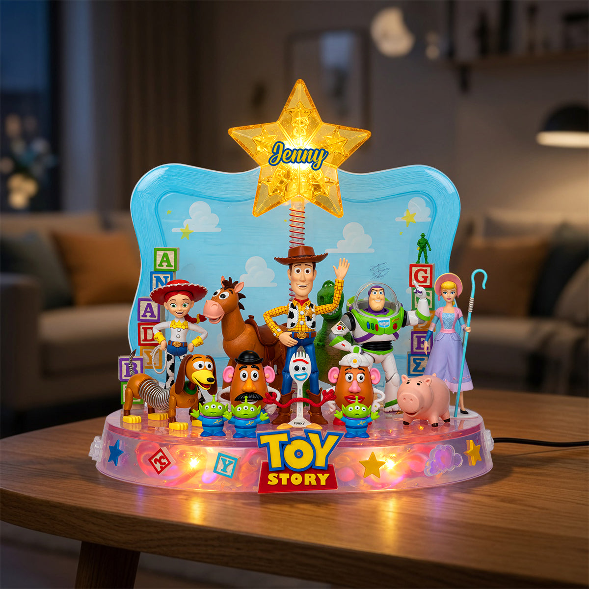 Lovely Characters Retro Light Box - Personalized Gifts 01natn240626-Homacus