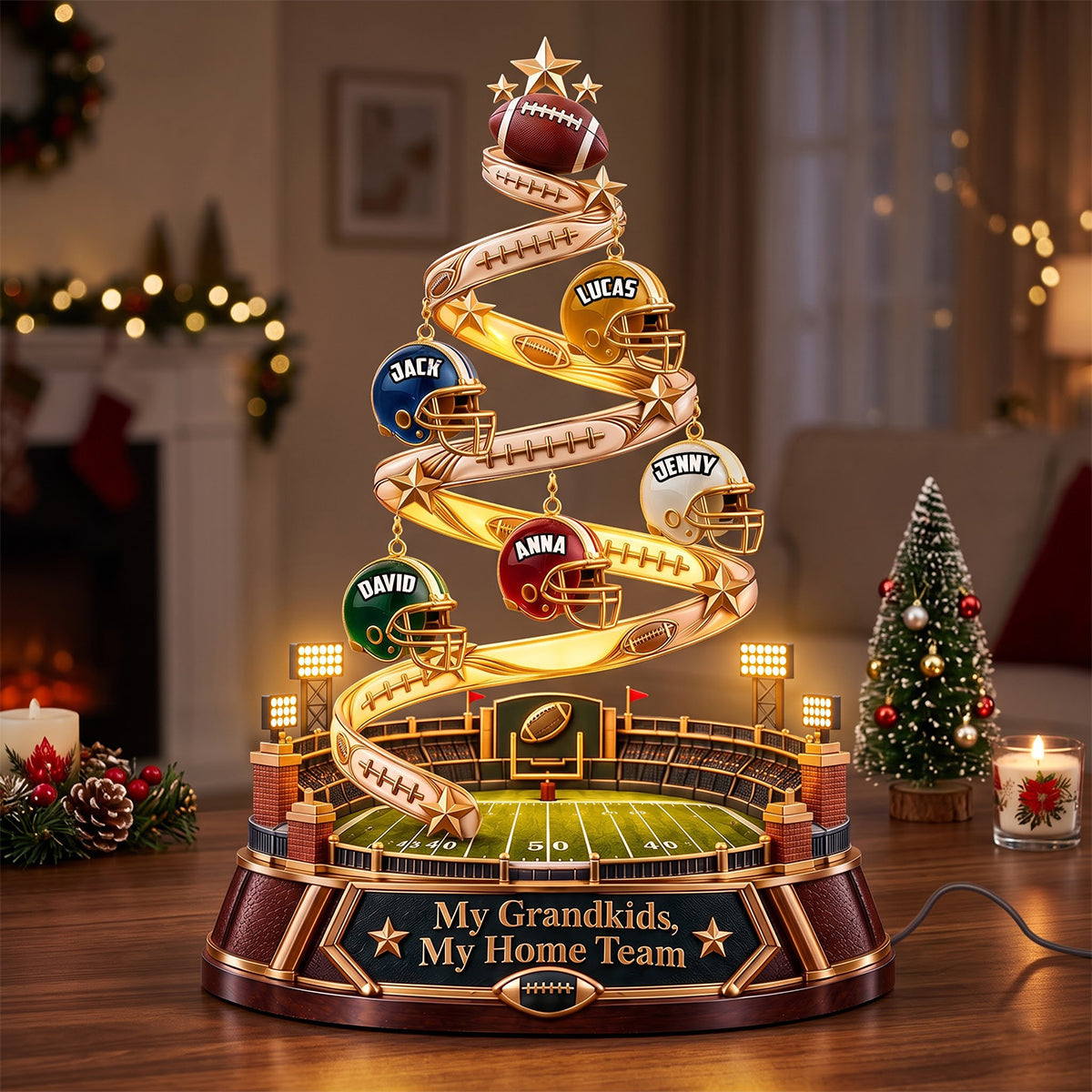 My Home Team Acrylic Light Box - Personalized Gifts For Christmas 02patn191026
