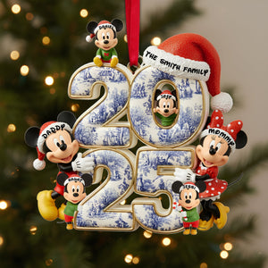 Adorable Family Christmas Acrylic Ornament - Personalized Gifts 03TOLU300925