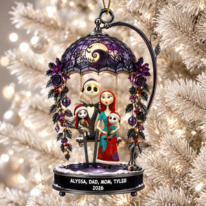 Cute Spooky Family Acrylic Ornament - Personalized Christmas Gifts For Family 02ohdt031026
