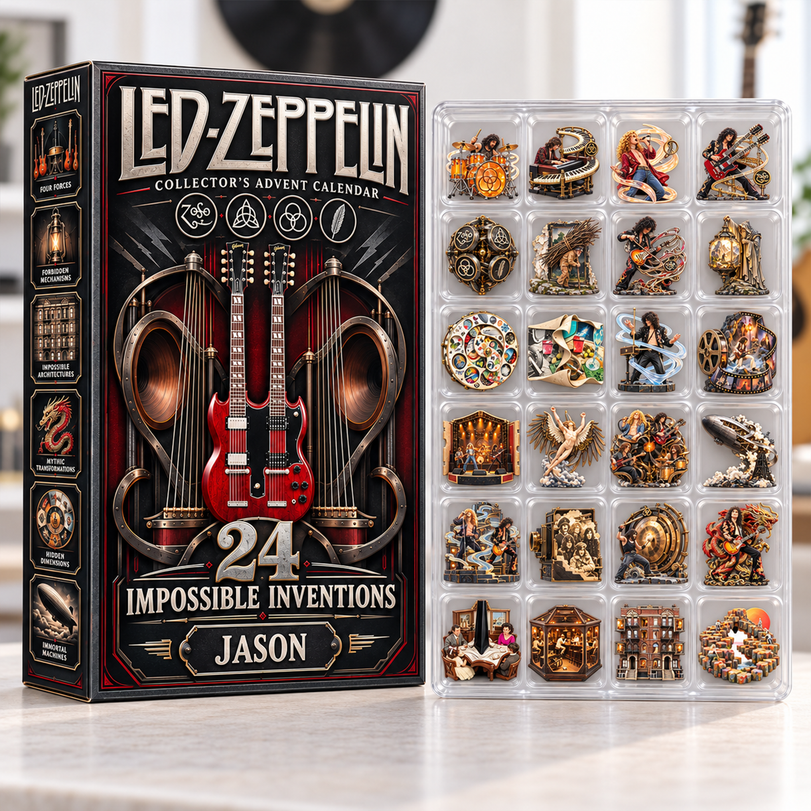 Led Zeppelin Peak Of Decadent Hard Rock Advent Calendar Blind Box - Personalized Christmas Gift For Rock Lovers 04haqn291026