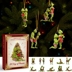 Naughty Green Couple Christmas Advent Calendar Blind Box - Personalized Gifts 02nadt101025