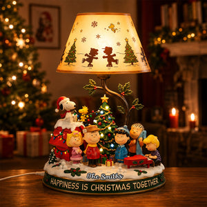 Happiness Is Christmas Together Acrylic Light Box - Personalized Gifts For Family 01pgdh290826