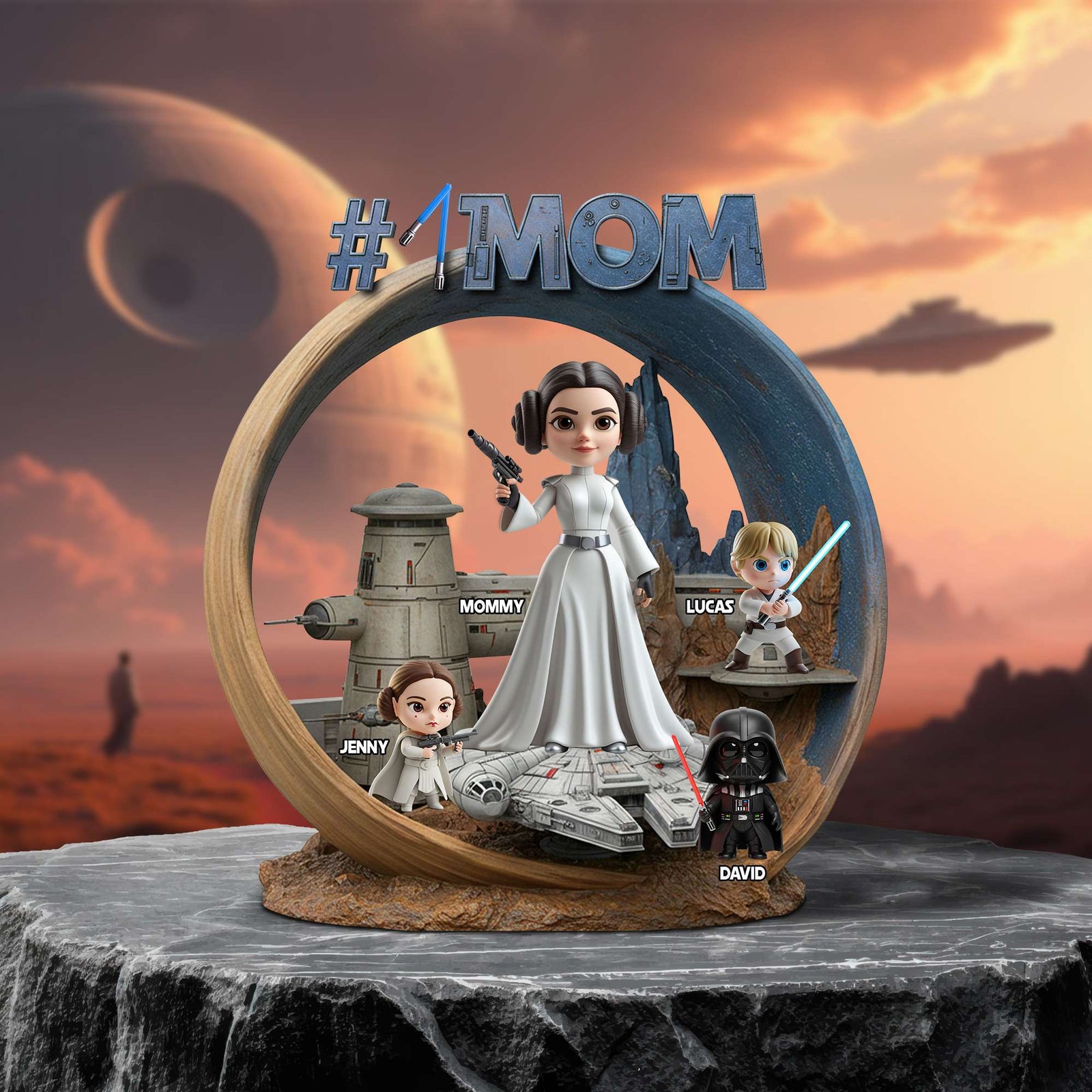 The Cosmic Energy Mom Acrylic Plaque - Personalized Gifts For Mother 02QHTN250425-Homacus