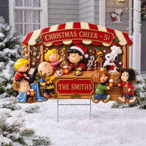 Christmas Cheer Plastic Yard Sign - Personalized Gifts For Cartoon Lovers 05halu040826