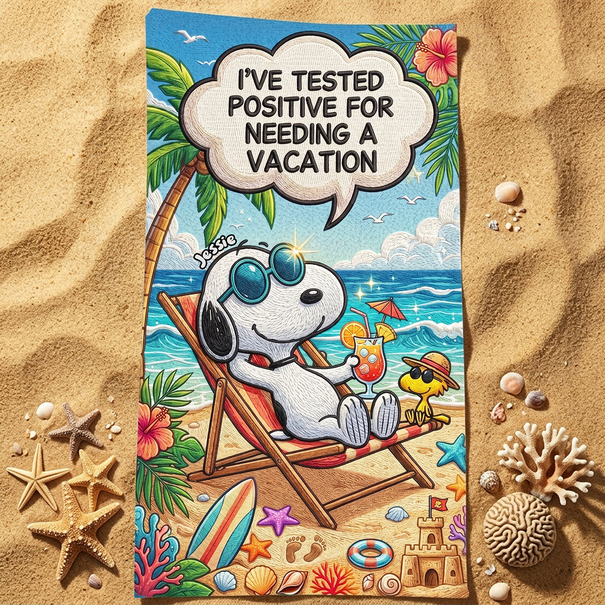 Vacation Mood Beach Towel - Personalized Gifts 04tyta160726