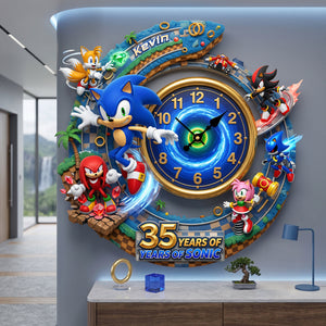Legendary Adventure 35th Anniversary Hanging Wall Clock - Personalized Gifts 01tyta200726