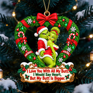 Furry Naughty Couples Acrylic Ornament - Personalized Christmas Gifts For Couples 07ohdt011026