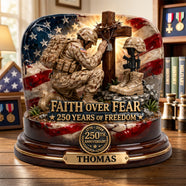 America 250th Anniversary Veteran Acrylic Plaque - Personalized Gifts For Veterans 05TOLU280326 - Shaped Plaques - GoDuckee