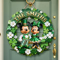 St Patrick's Day Couple 1 Layer Wood Sign - Personalized Gifts For Family Wood Sign 02PGQN050226