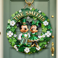 St Patrick's Day Couple 1 Layer Wood Sign - Personalized Gifts For Family Wood Sign 02PGQN050226