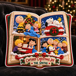 Capturing The Joy Of Christmas Pillow - Personalized Christmas Gifts 01hadt031026