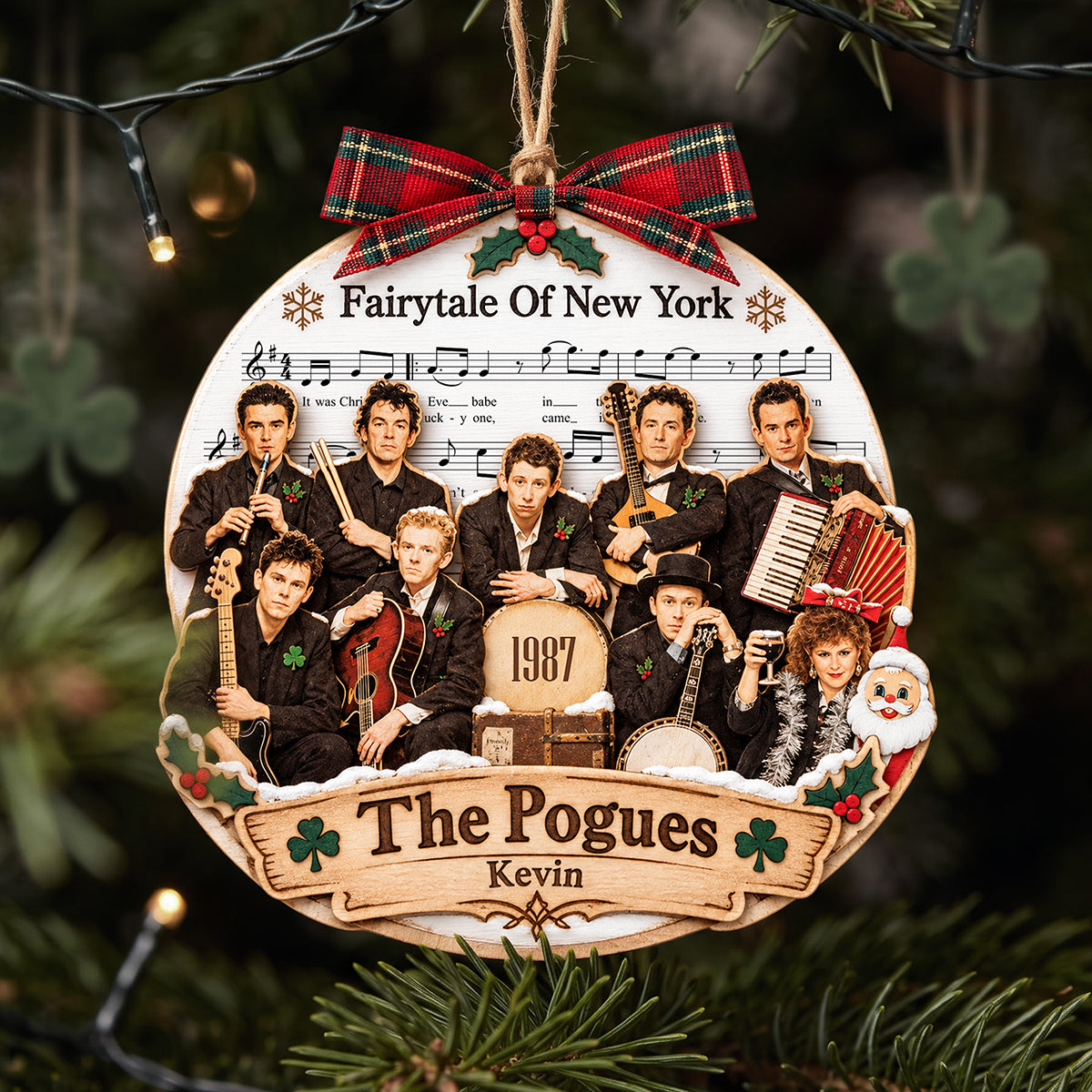 The Pogues Christmas Song Ornament - Personalized Gifts For Music Lovers 04HUTA231026