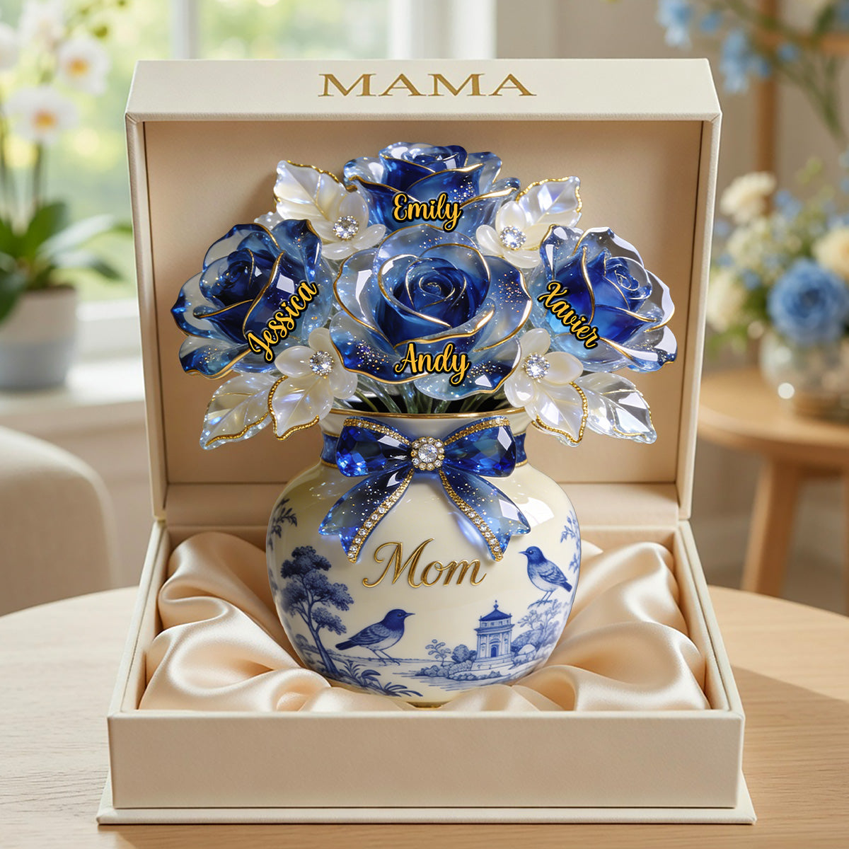 Toile De Jouy Mother Acrylic Plaque - Personalized Gifts For Mothers 02pgmg090326-Homacus