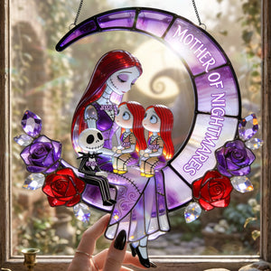 Spooky Lovely Mom Suncatcher - Personalized Gifts For Moms 03pgta060426