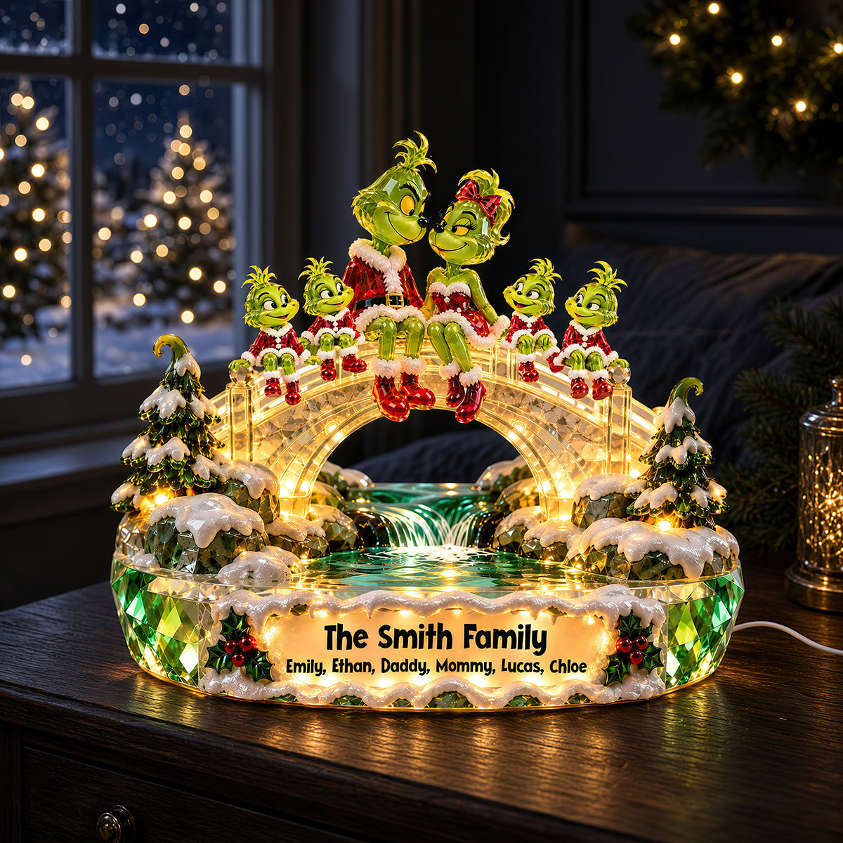 Furry Mischief Family Acrylic Light Box - Personalized Christmas Gifts For Family 02ohdt241026
