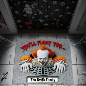 Horror Sewer Halloween Doormat - Personalized Gifts 02OHLU150825