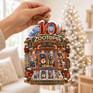 10th Anniversary Acrylic Ornament - Personalized Christmas Gifts 02hadt210926