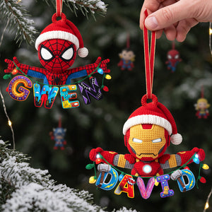 Power Character Alphabet Ornament - Personalized Gift For Christmas 01PATA280926