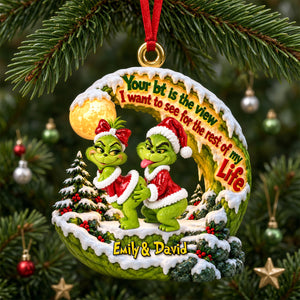 Funny Couple Ornament - Personalized Gifts For Couple Christmas Ornament 07OHDH211026