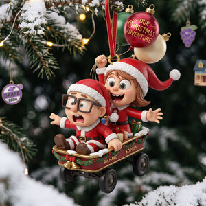 Our Christmas Adventure Ornament - Personalized Gifts For Couple 06TOTA280926