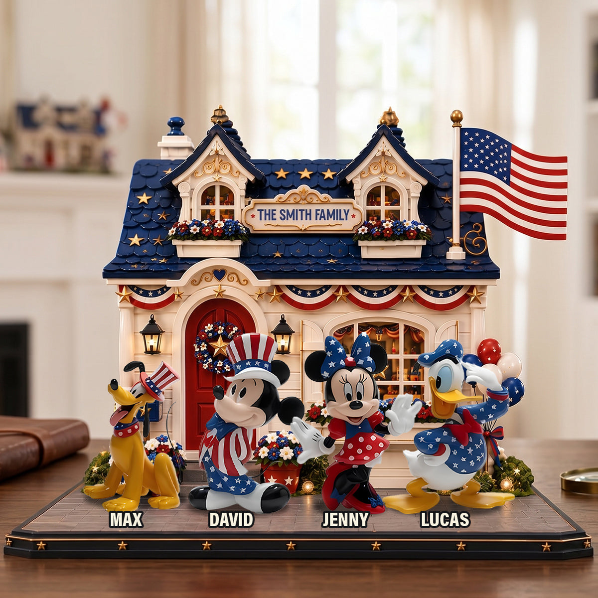 Patriotic Storybook Family Acrylic Plaque - Personalized 250th Anniversary Gift For Family 02TOTN010626-Homacus