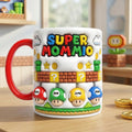 Retro Game Mom And Kids Coffee Accent Mug 03NALU020426