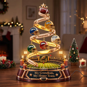 My Home Team Acrylic Light Box - Personalized Gifts For Christmas 02patn191026