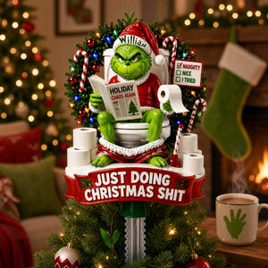 Christmas Monster Tree Topper - Personalized Gifts For Christmas Acrylic Tree Topper 06TYLU310826