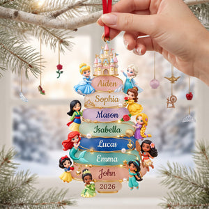 Lovely Fairy Tale Princesses Acrylic Ornament - Personalized Christmas Gifts 08nalu081026