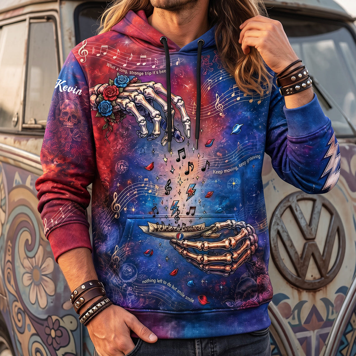 Grateful Dead Music Addict 3D Shirt, Personalized Gifts For Music Lovers 02qhta190826