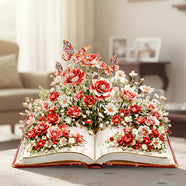 Blooming Garden Book Acrylic Plaque - Personalized Gifts For Mom 03OHMG050226-Homacus
