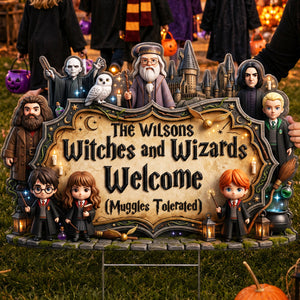 Enchanted Halloween Plastic Yard Sign - Personalized Gifts For Family 09nadt040826